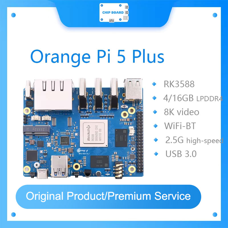 Rockchip Rk3588 Development Board - ORANGE Pi 5 plus บอร์ดเดี่ยว RK3588คอมพิวเตอร์โมดูล