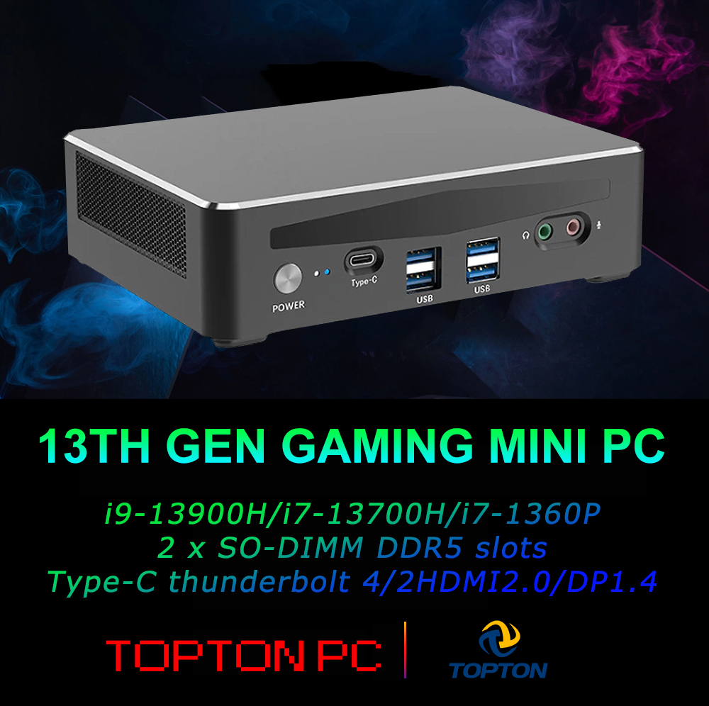 มินิคอมพิวเตอร์สําหรับเล่นเกม  - Intel Core I9 13900H Mini Pc บทวิจารณ์และราคา