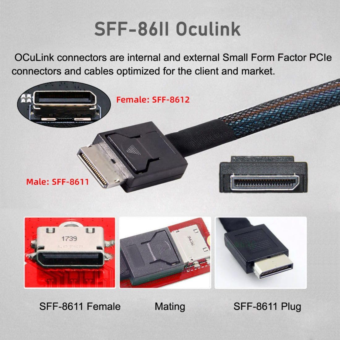 สายเคเบิล JonISerl Oculink PCI - Oculink Egpu Mini Pc บทวิจารณ์และราคา