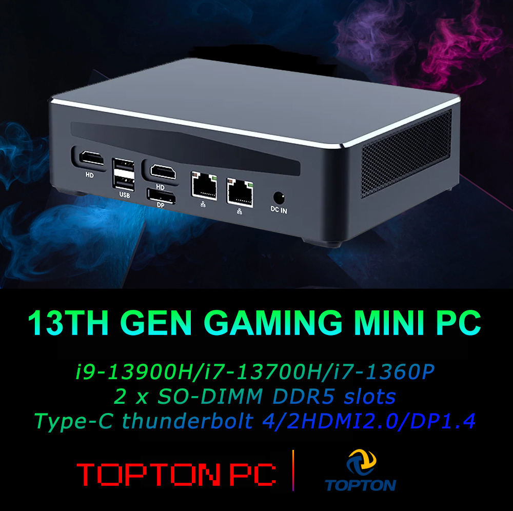 คอมพิวเตอร์เดสก์ท็อปอันทรงพลัง - Intel Core I9 13900H Mini Pc บทวิจารณ์และราคา